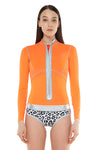 Signature 1 MM Long Sleeve with contrast bottom Front Zip Springsuit