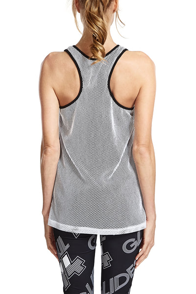 Tank Top with Mesh Details