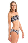 Vibrant Stripes Plain Bikini Bottom